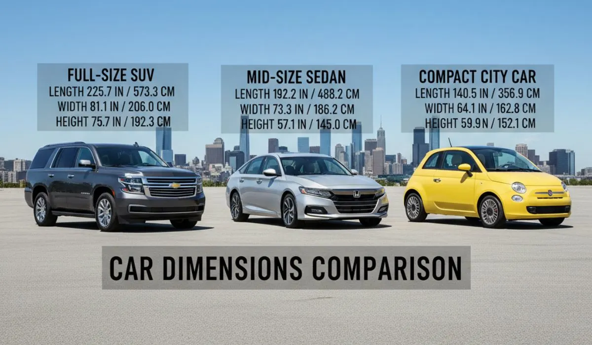 Car dimensions comparison | Auto Buzzed | Road of Automotive Excellence